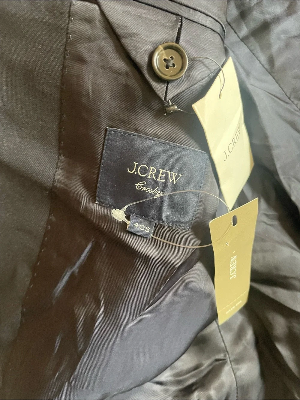 J. CREW Crosby Classic-fit suit jacket in Italian worsted wool 40 S $550 BM161